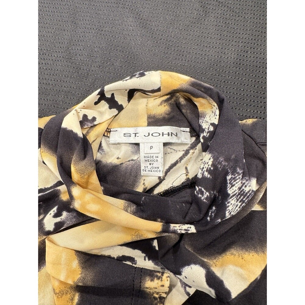St. John Sport‎ VTG Blouse Women's P Colorful Sheer  Retro Y2K Long Sleeve - Picture 15 of 16